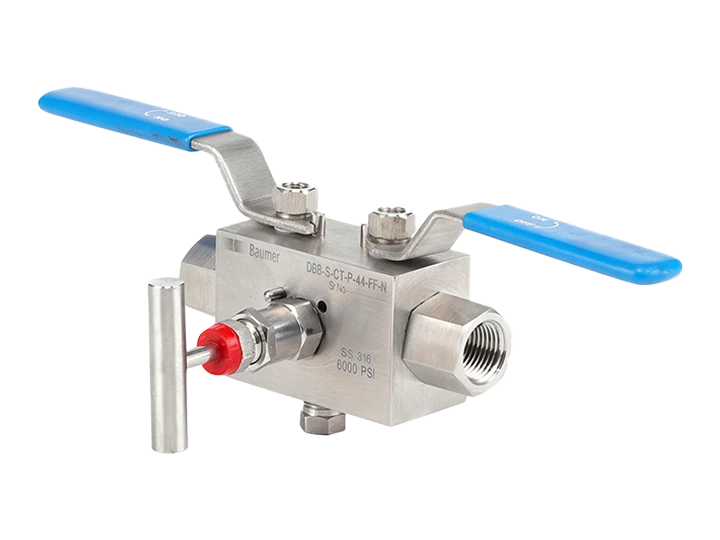 Double block & bleed valves