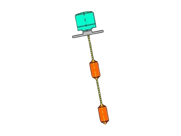 Displacer level switch