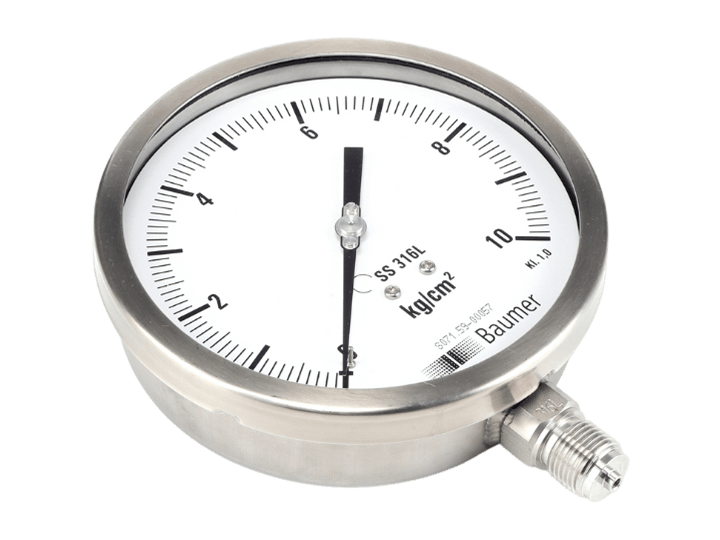 Industrial pressure gauges