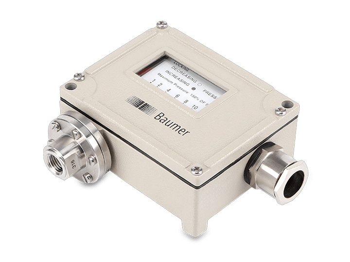 Industrial pressure switches with diaphragm